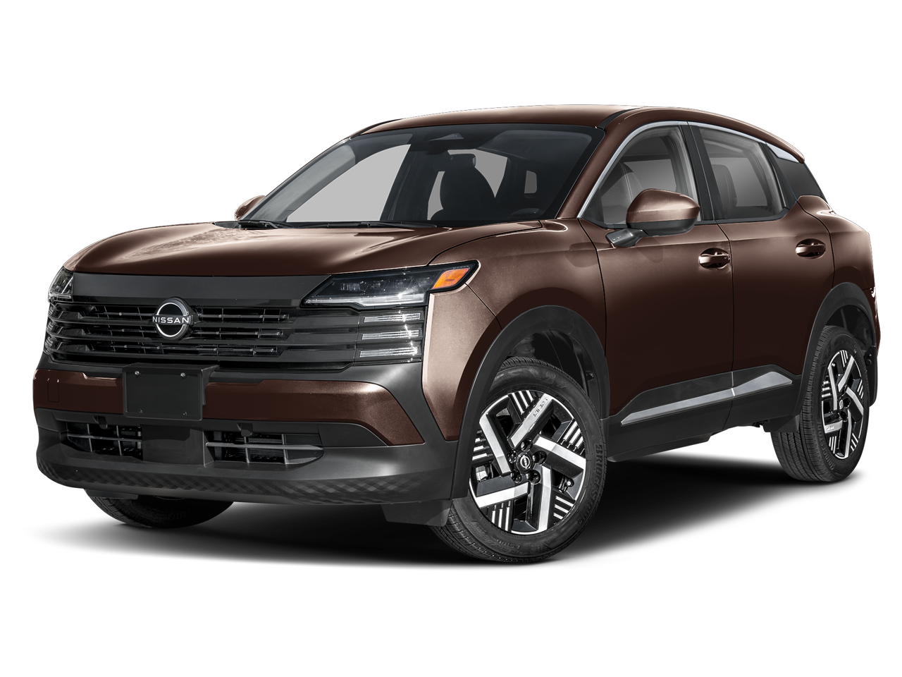 2026 Nissan Kicks SV in Canyon Bronze Metallic — front three-quarter view