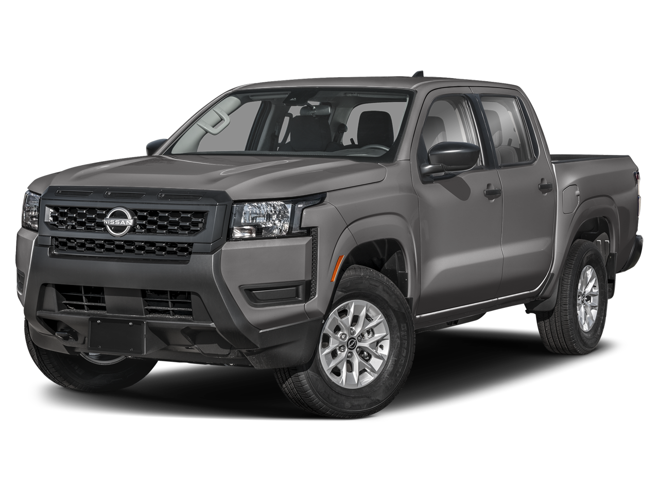 2026 Nissan Frontier S in Gun Metallic — front three-quarter view