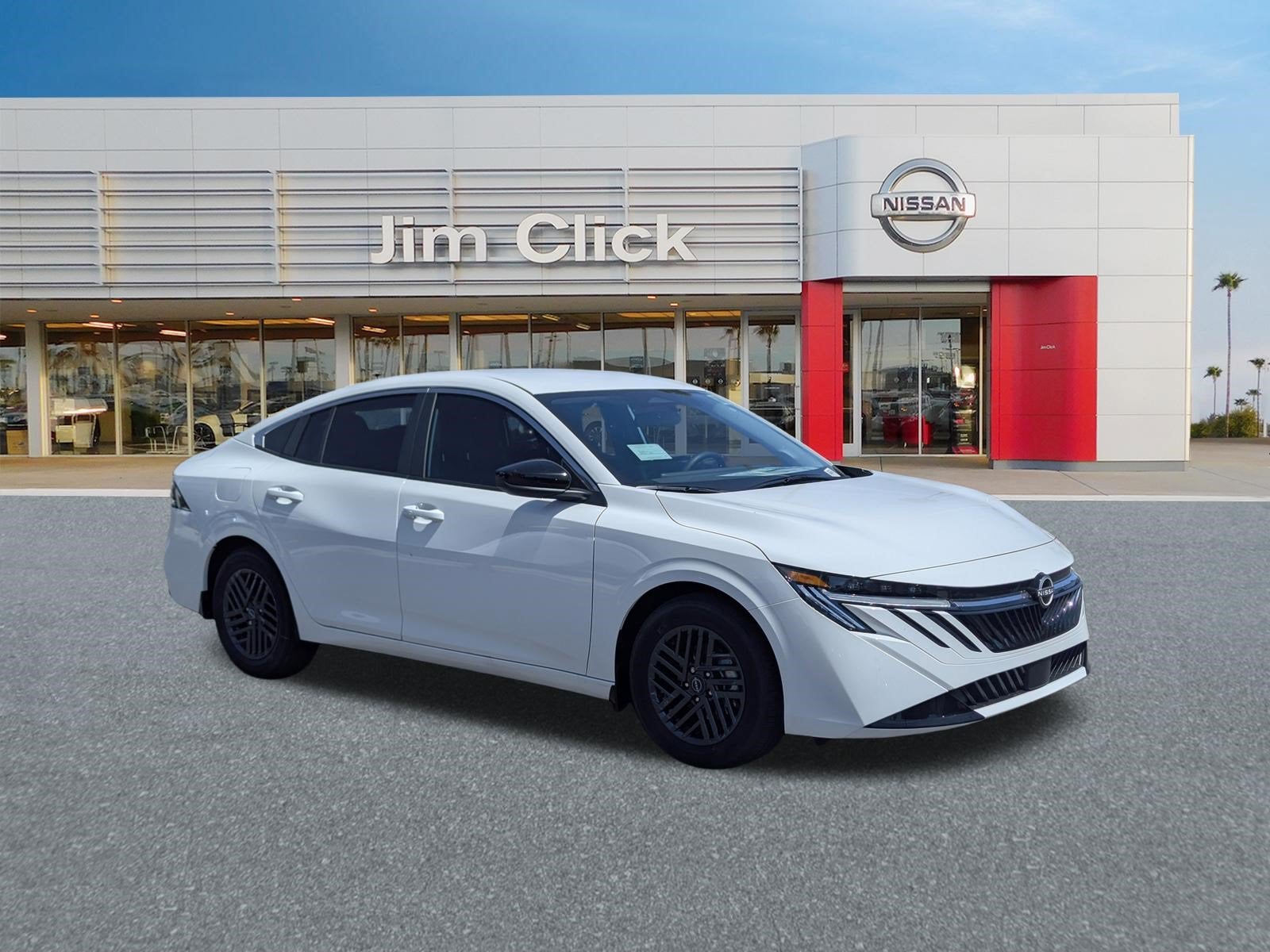 2026 Nissan Sentra SV in Fresh Powder — front three-quarter view