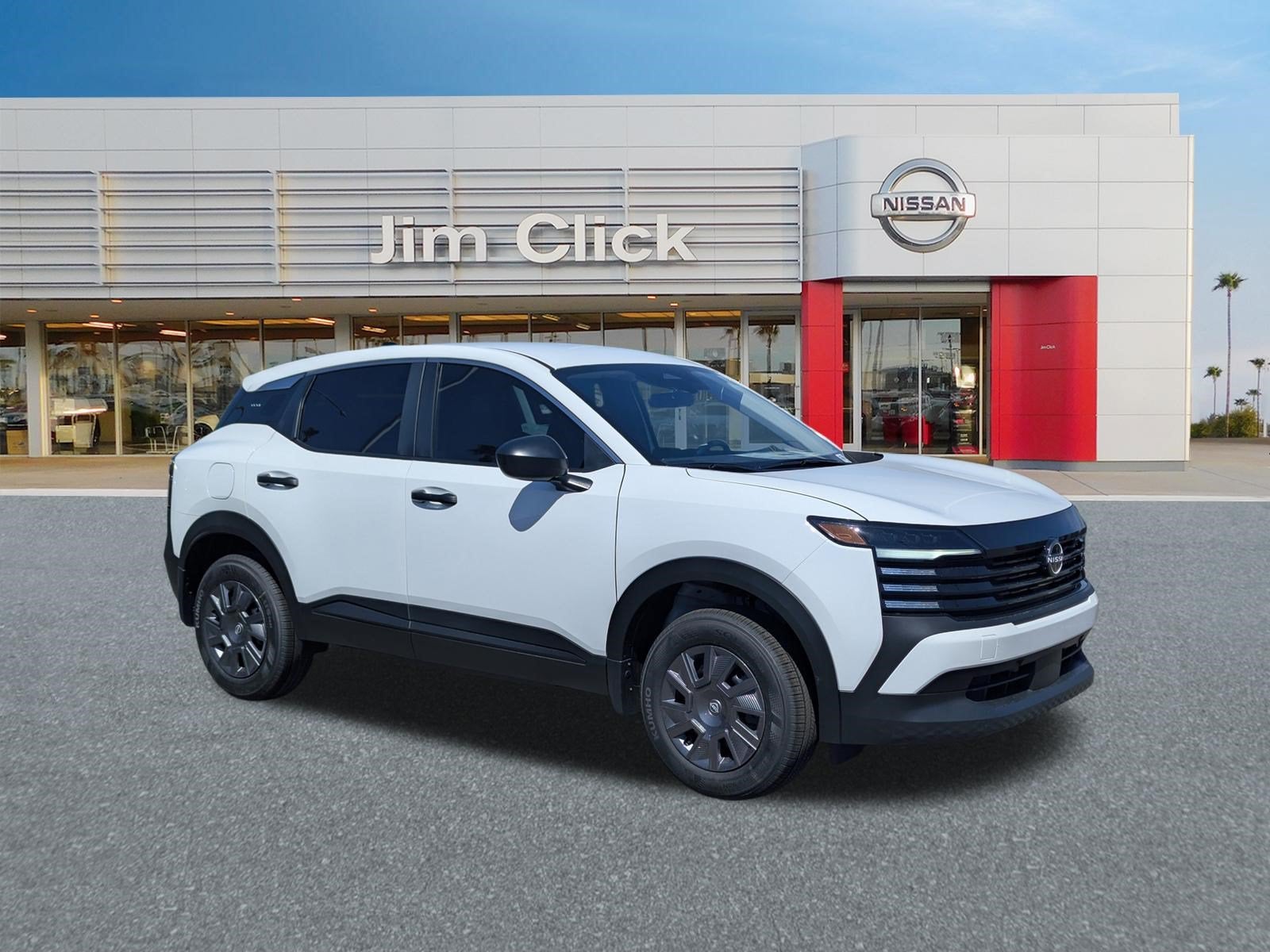 2026 Nissan Kicks S in Fresh Powder — front three-quarter view