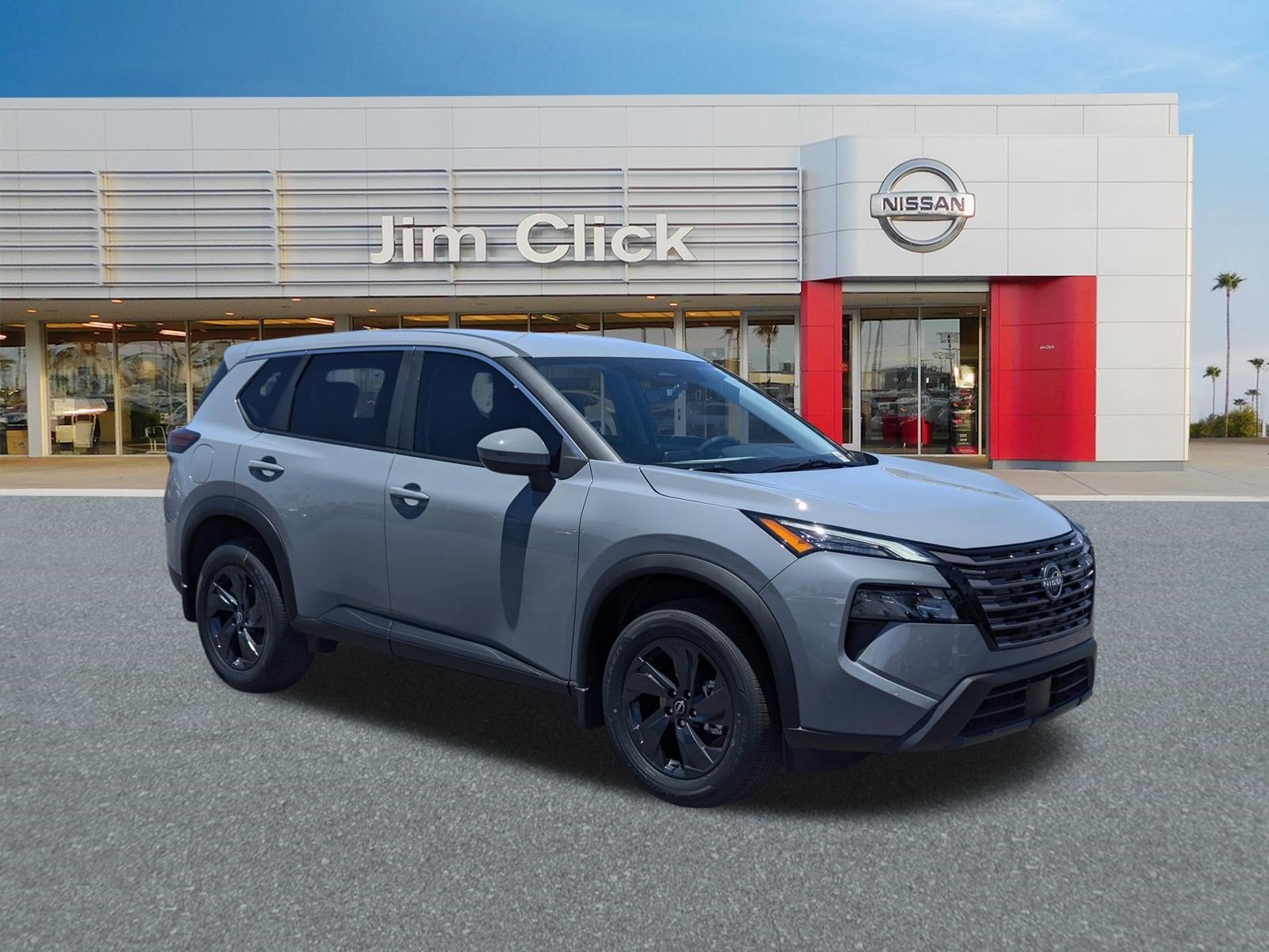 2026 Nissan Rogue SV in Boulder Gray Pearl — front three-quarter view