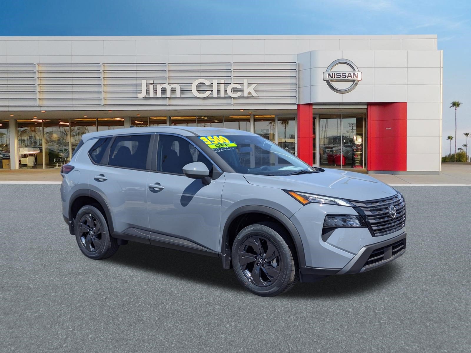 2026 Nissan Rogue SV in Boulder Gray Pearl — front three-quarter view